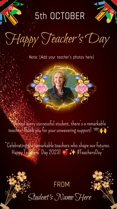 happy teachers day,teachers appreciation day Instagram Story template