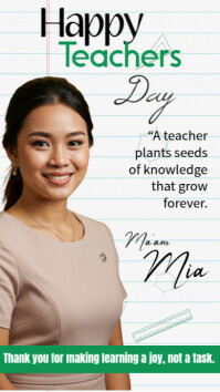 happy teachers day greetings Instagram Story template