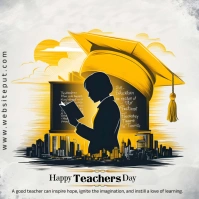Happy Teachers Day Instagram Post Instagram-Beitrag template