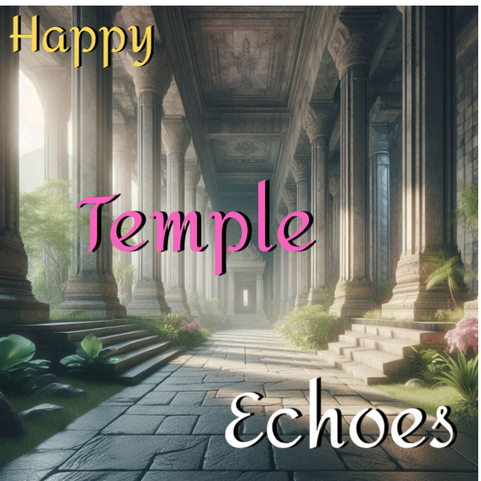 Happy temple echoes grey modern & minimal ancient temple instagram post ...