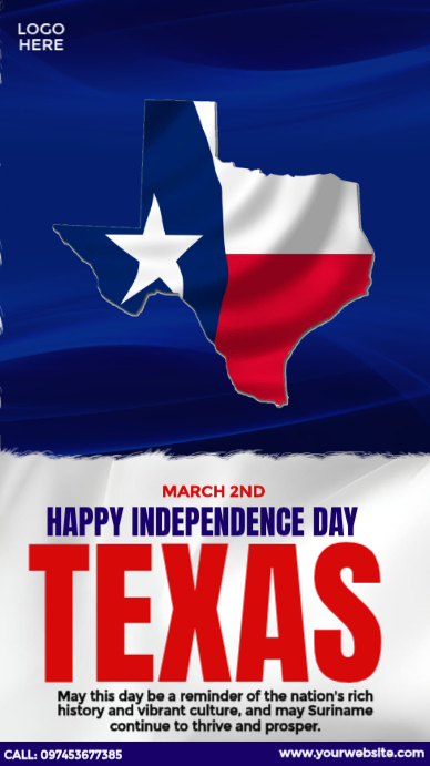 Happy Texas Day Template | PosterMyWall