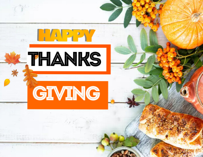 happy thanks giving Templat | PosterMyWall