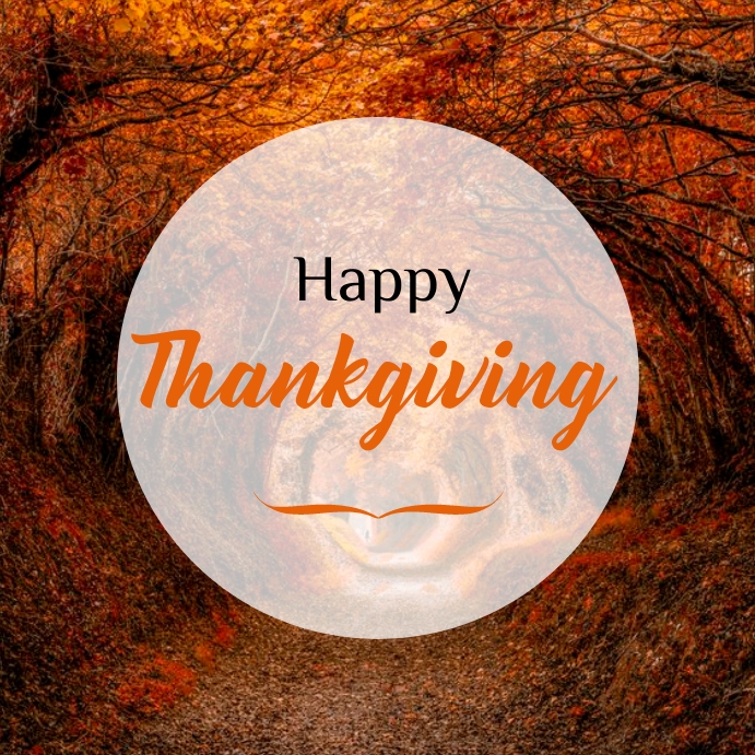 Happy Thanks giving Instagram Post template