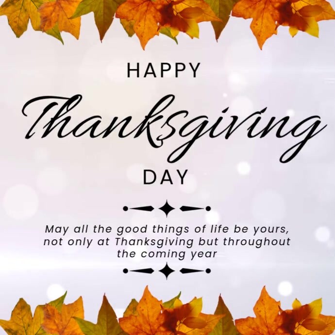 Happy Thanks Giving Template | PosterMyWall