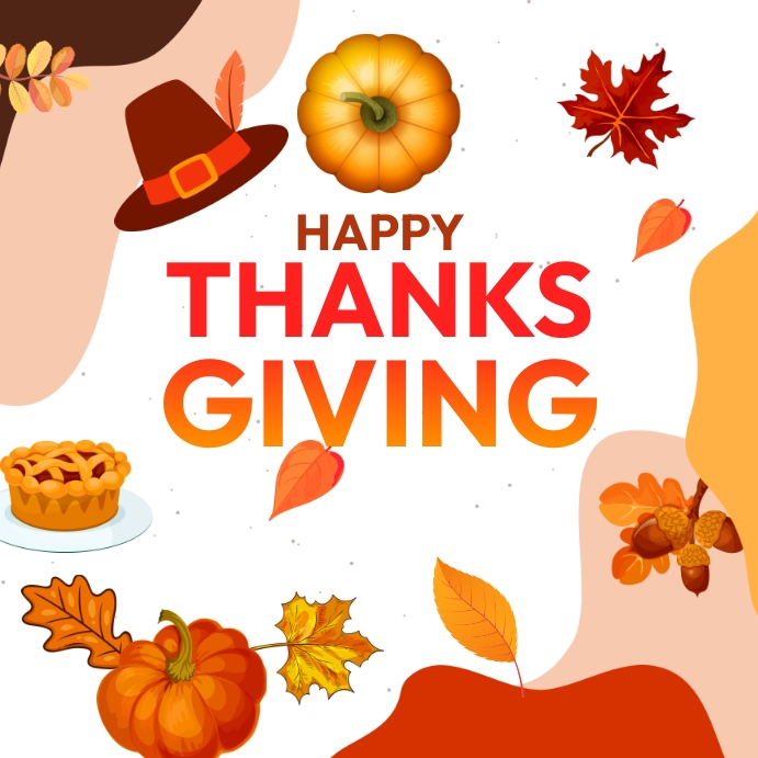 Happy Thanks Giving instagram post Template | PosterMyWall