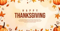 happy thanksging poster Facebook-gebeurtenisomslag template