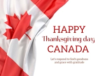 happy thanksgiving CANADA card TEMPLATE Flyer (US Letter)