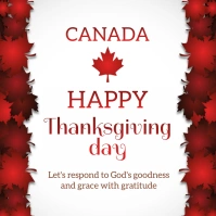 happy thanksgiving CANADA card TEMPLATE Instagram Post