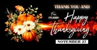 Happy Thanksgiving card Facebook Shared Image template