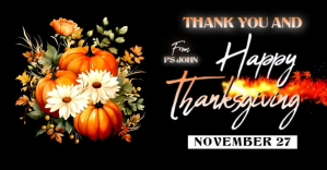 สีดำ Thanksgiving Greeting Immagine condivisa di Facebook Template