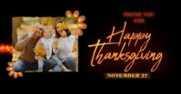 HAPPY THANKSGIVING CARD WITH PHOTO Imagem partilhada do Facebook template