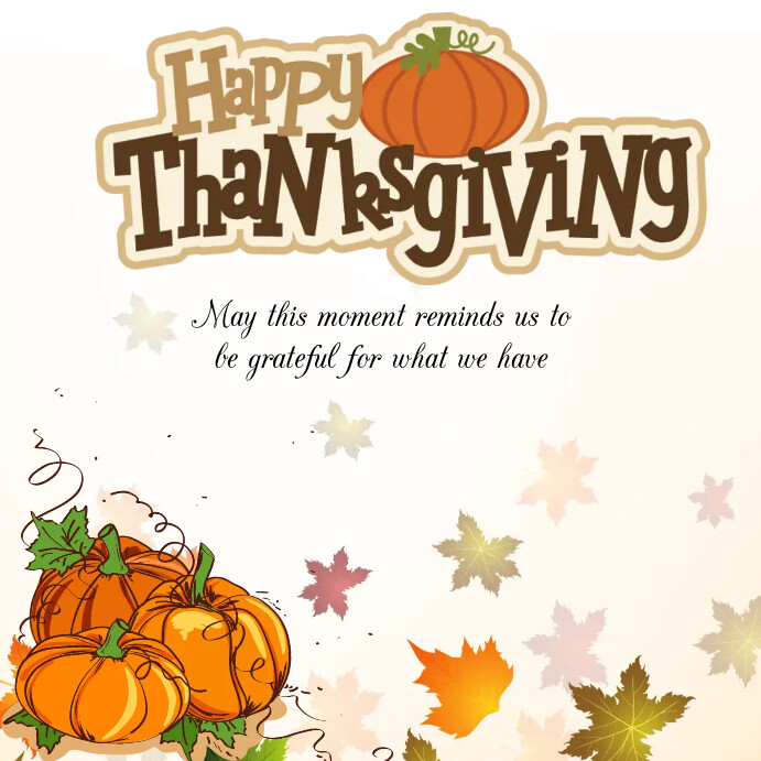 Happy Thanksgiving day, poster template