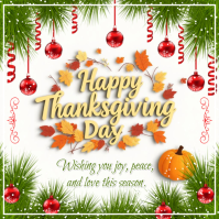 Happy Thanksgiving Day Ad Wpis na Instagrama template