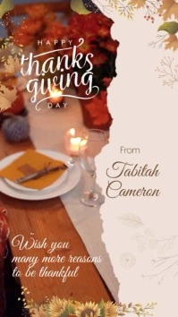 Happy Thanksgiving Day Instagram-verhaal template