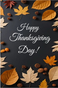 Happy Thanksgiving Day Poster template