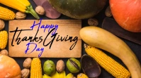 happy thanksgiving day Pantalla Digital (16:9) template