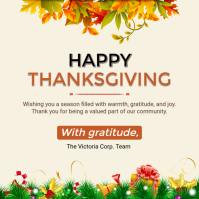Happy Thanksgiving Day Instagram Post template