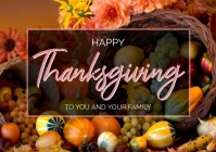 HAPPY THANKSGIVING DAY FLYER AD A5 template