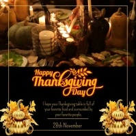 happy thanksgiving day instagram post template