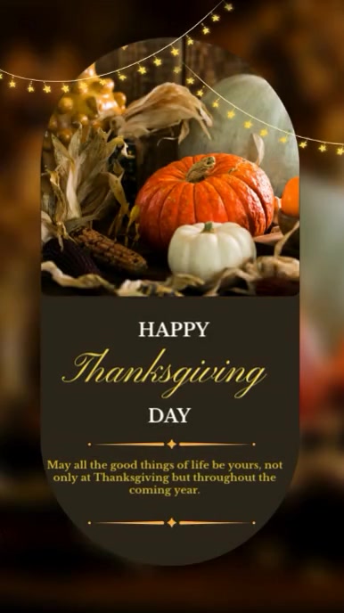 Happy Thanksgiving Day Instagram story template