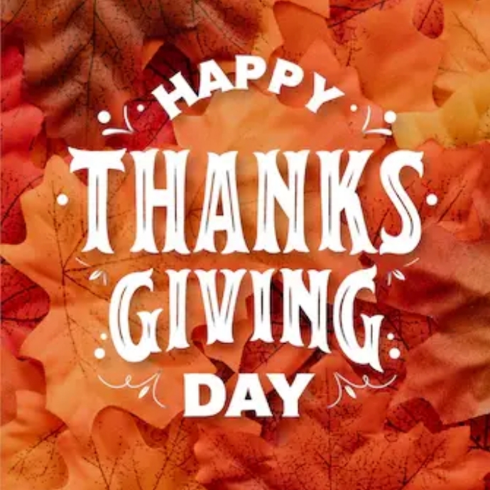 Happy Thanksgiving Day Poster & Fyler Design Logo template