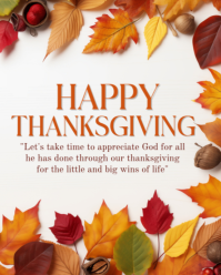 happy thanksgiving Instagram Portrait template