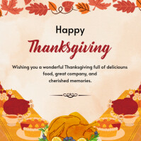 happy thanksgiving Instagram Post template