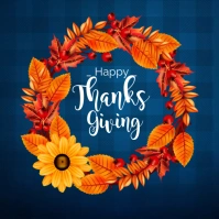 happy thanksgiving Instagram Post template
