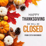 happy thanksgiving Post Instagram template