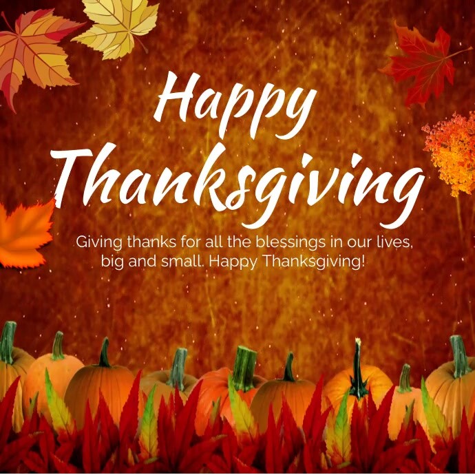 happy thanksgiving Template PosterMyWall happy thanksgiving Template PosterMyWall