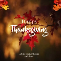 happy thanksgiving Instagram Post template