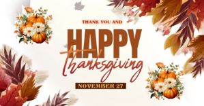 Putih Thanksgiving Greeting Facebook 共享图片 Template