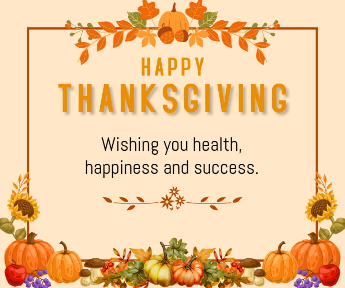 happy Thanksgiving Template | PosterMyWall