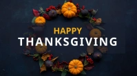 Happy Thanksgiving Presentación (16:9) template
