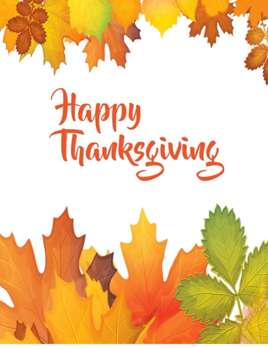 happy thanksgiving Template PosterMyWall
