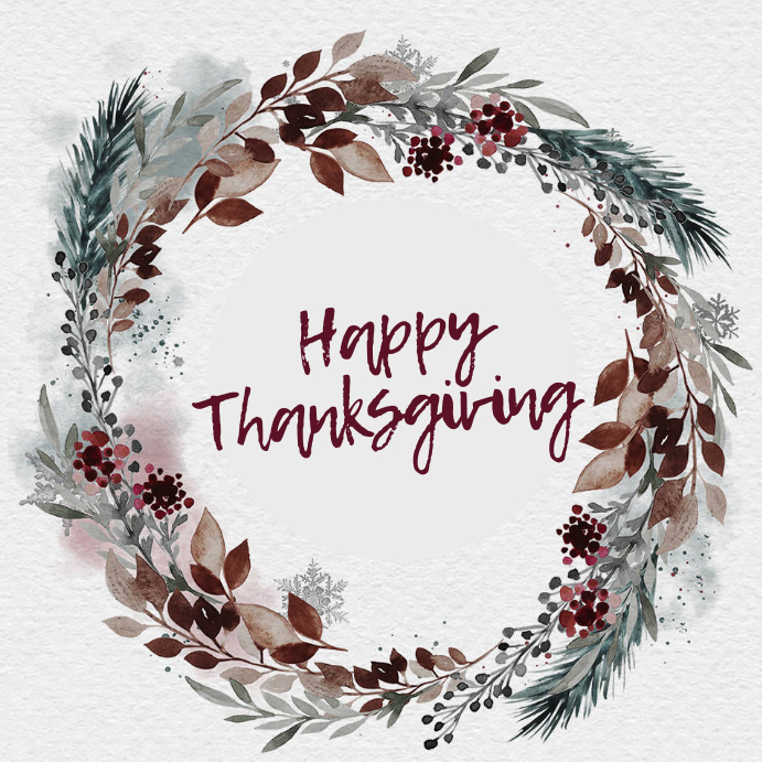 happy thanksgiving template postermywall