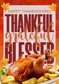 Happy Thanksgiving A4 template