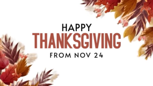 White Thanksgiving Announcement Miniatura de YouTube Template