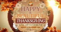 HAPPY THANKSGIVING auf Facebook geteiltes Bild template