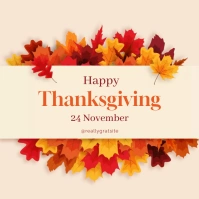 Happy Thanksgiving Instagram na Post template