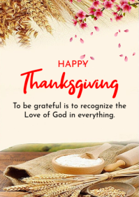 happy thanksgiving A5 template