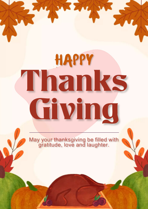 Happy Thanksgiving Template | PosterMyWall Happy Thanksgiving Template | PosterMyWall