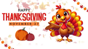White Thanksgiving Miniatura na YouTube Template