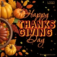 happy thanksgiving Instagram Post template