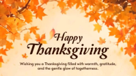 Happy Thanksgiving Greeting Template 2025 Digital Display (16:9)