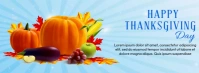 Happy Thanksgiving Greetings Couverture Facebook template