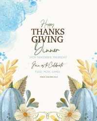 Happy Thanksgiving Instagram Portrait template