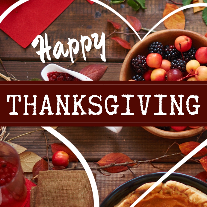 Happy Thanksgiving Instagram post Iphosti le-Instagram template