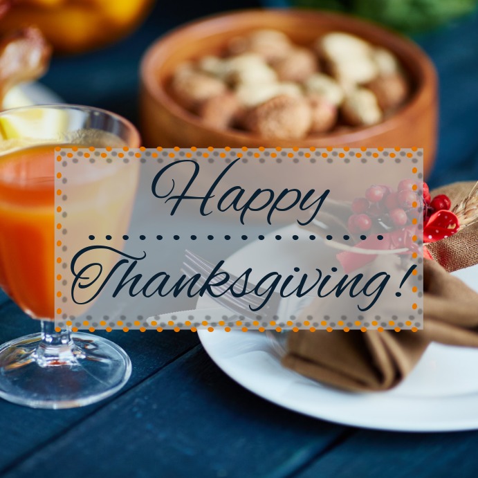 Happy Thanksgiving Instagram post Instagram-Beitrag template