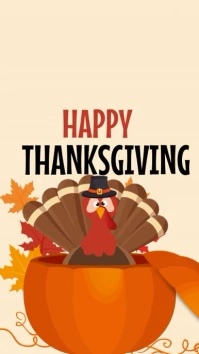 Happy thanksgiving Instagram story Instagram-verhaal template